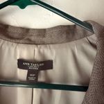 Ann Taylor  16P Womens Brown Tweed Blazer Pants Suit Set Career Office Wool Blend Photo 2