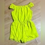 Naked Zebra Bright lime green short romper ladies xs-s Photo 4
