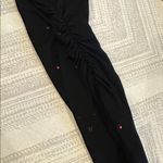 Michael Lauren  Women’s Black Side Rouched Joggers Splatter Paint Detail Size XS Photo 4