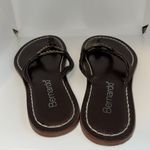 Bernardo  O-Ring Thong Sandals w Rhinestones Brown Leather Women’s 9 Photo 4