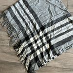 V. Fraas  gray plaid poncho Photo 1