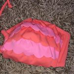 Victoria's Secret Victoria’s Secret bikini top swim wear ruffle top pink and coral color large Photo 1