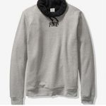 PINK - Victoria's Secret PINK Victoria’s Secret Grey Cowl Neck Sherpa Lined Sweater Photo 0