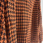 Alice + Olivia Lolita Burnout Silk Blend Houndstooth Tie-Neck Blouse Size M Photo 11