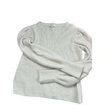 Madewell  off white creme colored baby puff sleeved sweater size medium Photo 9