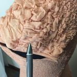 Alexander McQueen blush peach textural pucker knit flounced dress size s… Photo 10