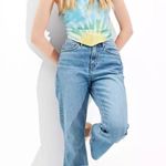 American Eagle NWT AE Silky Satin Printed TIE DYE Bandana Multi-Way Scarf Top. Photo 1