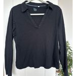 Boden Women's Black Long Sleeve Cotton V Photo 0