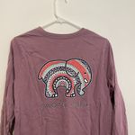 Ivory Ella  Lilac Lavender Purple Double Sided Pocket Long Sleeve Graphic Tee S Photo 11