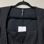 ZARA  size small long sleeve textured body suit square neck side zipper snaps Photo 1