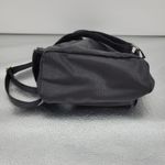 Black Faux Vegan Leather Backpack Applique Heart Lips Eye Flower Kidcore‎ Funky Photo 4