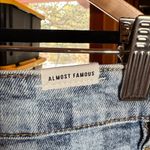 Almost Famous NWT  Juniors' Checkered Cutoff Shorts Medium Wash Size 3 Photo 10