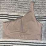One Shoulder Sports Bra Tan Size M Photo 0