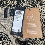 VERO MODA Womens Tiered Sundress XS Animal Print Lenzing Viscose Boho Indie Y2K Photo 2