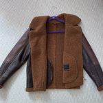 ZARA Faux leather and Sherpa lined  Jacket Photo 1