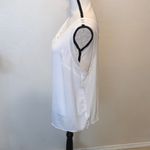 Inc international Concepts 1X Elegant White Sleeveless Shirt Lace V-neck V-back Photo 3