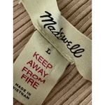 Madewell Avalon Pink Front Tie Long Sleeve Pullover Top Photo 6