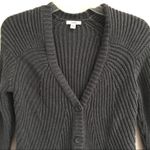 Caslon  dark gray button front cardigan MP Photo 1