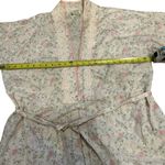 Vintage 80s Appel nightgown cottagecore floral embroidered full length satin Size M Photo 2