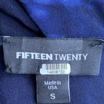 Fifteen Twenty  Navy Blue Tie Dye Rayon Kimono Cardigan Size Small Photo 6