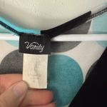 Vanity‎ Y2k Sleeveless Mini Dress Teal Black White Polka Dot Party Going Out Top Blue Photo 4