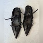 Proenza Schouler Tie-Detailed Leather Mules size 37 Photo 1