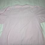 Stan Herman Pink Seersucker Housecoat Size 2X Floral Embroidered Zip Pocket Robe White Photo 9