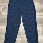 Athleta Brooklyn Mid Rise Ankle Blue Camo Jogger Pants Size 8 Photo 0
