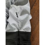 Gracia EUC  Black Pleated Dress‎ with Navy Pinstripes Size Small Photo 8