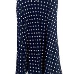 J.Crew Classy Lightweight Polka Dot Lined Short Sleeves Midi Dress 4 Navy Blue Photo 3