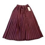 Lululemon Satin pleated Midi skirt Deep Burgundy
Size Small New with tags Photo 5