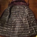 Calvin Klein Women’s Wine Quilted Hooded Parka Sz Small Photo 5