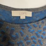 Loft  wool blend sweater dress animal Print size small Photo 2