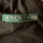 Ralph Lauren Lauren Women's V Neck Jersey Surplice Chic Midi Dress Black Size 10 Photo 7