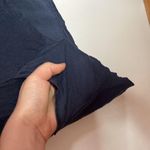 LOGO By Lori Goldstein  navy jersey knit long sleeve asymmetric pocketed tunic XS Photo 5