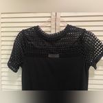 Michael Kors Black Open Knit Sheath Style Midi Semi Formal Dress Size XS NWOT Photo 1