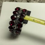 Kohls Kohl’s NWT Gunmetal Red Rhinestone Stretchy Stretch Bracelet MSRP $34 -Nice Gift Photo 9