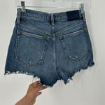 Abercrombie & Fitch ultra high rise mom short distressed frayed hem size 26 Photo 6