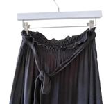 Chaser NWT Paper Bag Waist Jersey Soft Wide Leg Black High Rise Pants SZ M Photo 6