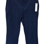 Crosby‎ Flat Front Straight Leg Pant, Womens Size 4 Navy Blue Chino Pants Photo 0