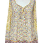 MiracleSuit MiracleBody by Floral Peasant Blouse Yellow Multi Size Large Photo 0