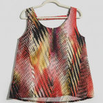 August Silk Size Medium  Racerback Pattern Top Photo 0