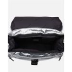 Pajar Silver Puffer Backpack Faux Fur Trimmed Accents Stylish Travel Bag Photo 3