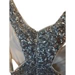 Ever Pretty  silver to blue sparkly maxi prom dress Photo 10