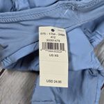 Aerie  Cheeky Bikini Bottoms Swimsuit Blue Textured Zigzag Size XS NWT Photo 4