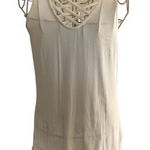 Doe & Rae white criss cross detail top size small Photo 0