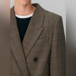 Aritzia NWT $325  The Constant™ Coat - (Re)ssential in Tyson Chk Brown/Taupe Photo 3