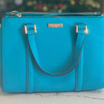 Kate Spade  turquoise blue crossover brand new purse tote bag zipper pockets Photo 0
