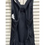 Nike  Racerback Black Logo One Piece Swim Bathing Suit Size‎ 6 Straps Open Back Photo 3