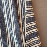 Peyton & Parker Striped Linen Blend Blue and White Dress with Pockets NWT Size M Photo 3